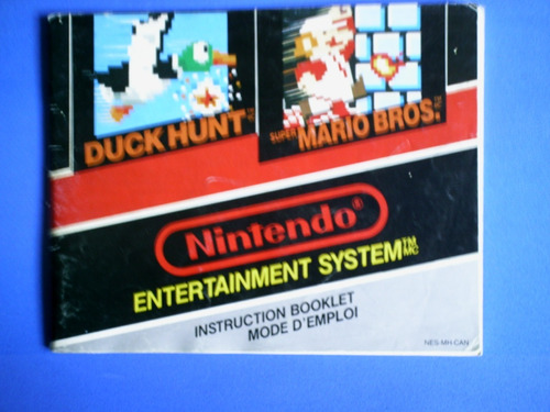 Super Mari Bros/duck Hunt Original Instrucction Booklet $450