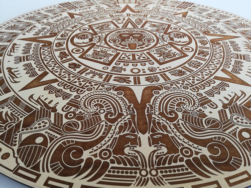Calendario Azteca De 90 Cm Grabado