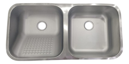Tanque Inox Duplo Esfregador E Molho Aço 304 Fosco Escovado