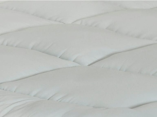 Protetor De Colchão Pillow Top Queen 400 Fios Toque De Pluma Cor Branco Desenho Do Tecido Liso