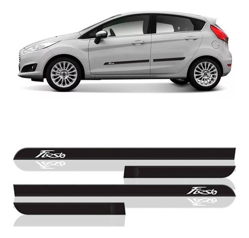 Jogo Friso Lateral New Fiesta Hatch/sedan 2012/18 - 4 Peças.