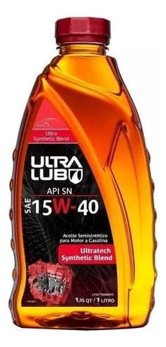 Ultra Lub 15w40 Semi Sintético 1l