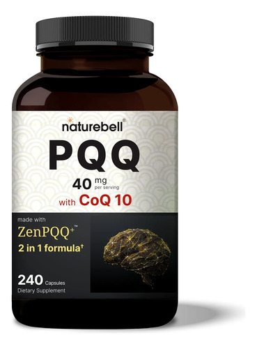 Pqq Con Coq10 40 Mg 240 Capsulas Naturebell