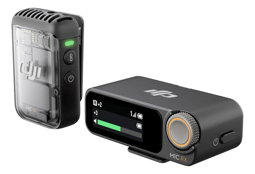 Microfono Digital Dji Mic 2 (1 Tx + 1 Rx) 2.4 Ghz Black