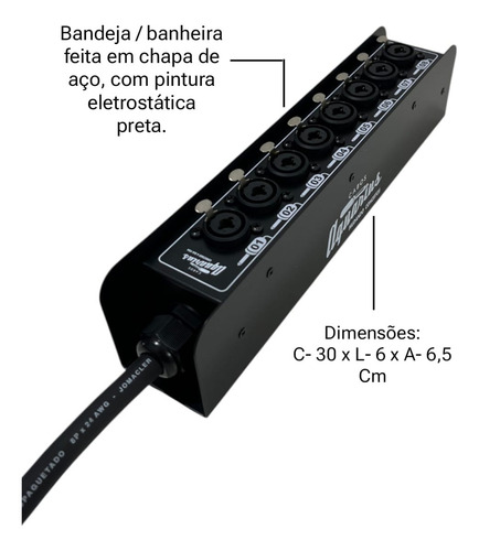 Multicabo Com Medusa 8 Vias Combo Cabos Aquarius - 50 Metros