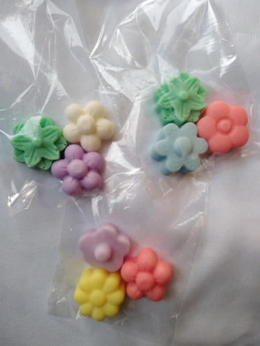 Jabones Para Souvenirs De Flores X 10 Bolsitas