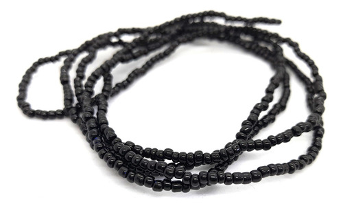 Guia De Miçanga Preto E Vermelho Exu Pombagira 60cm