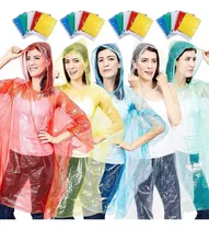 Comprar Ponchos Plásticos De Lluvia Capa Emergencia Desechables