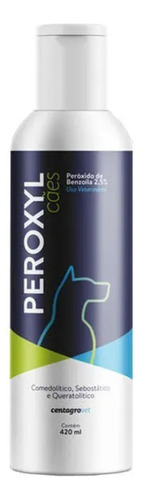 Peroxyl 420 Ml Shampoo Cães - Antibacteriano Centagro 420ml
