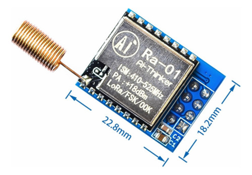 Transmisión Inalámbrica De Espectro Ensanchado Ra-01 Lora Sx