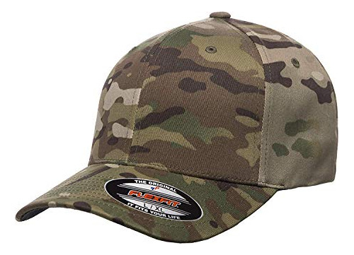 Flexfit 6277mc Gorra De Béisbol Verde Multicam Multi Cam L/