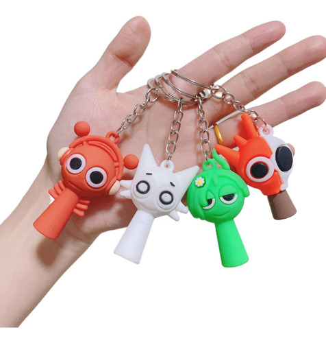 Llavero Adorno Para Muñeca Sprunki Toys, 4 Unidades