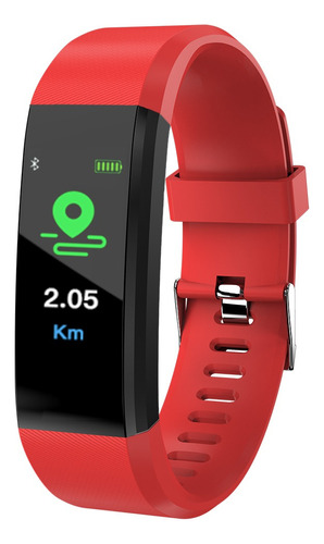 Smartband Fit Sk-fb2401 Ro Kassel Color de la caja Blanco Color de la malla Rojo Diseño de la malla Goma