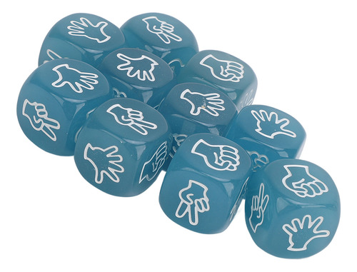 Juego De Dados De Papel Rock Scissors, 10 Unidades, Finger G