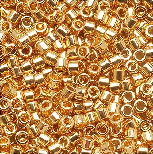 Miyuki Db-031 Delica Seed Beads 11/0 24k Chapado En Oro