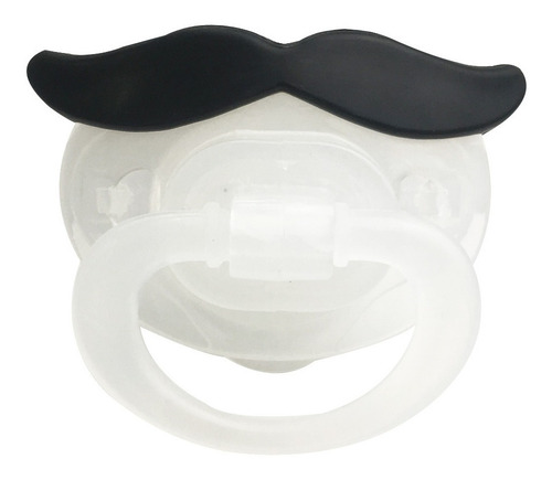 Chupón Ortodóntico De Bigote - Infanti Color Blanco
