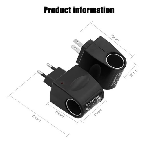 Convertidor Ac A 12v Dc De Alimentación Adaptador Enchufe Eu