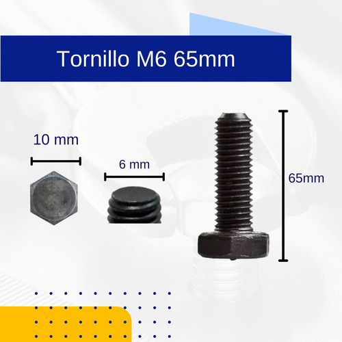 Tornillo Allen 6x65 (50 Pz) Milimetricos