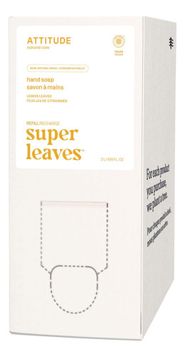 Jabón Líquido Para Manos Attitude Lemon Leaves, 2 Litros, Ve