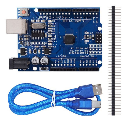 Placa Compatível Com Arduíno Uno R3 Atmega328 Smd