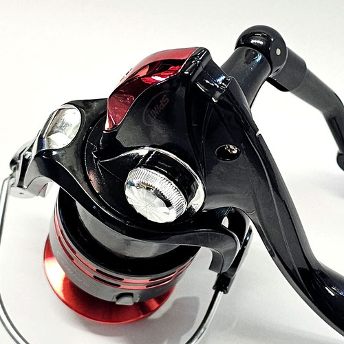 Reel Spinit Triumph Se3000 Pesca Frontal Agente Oficial Color Negro