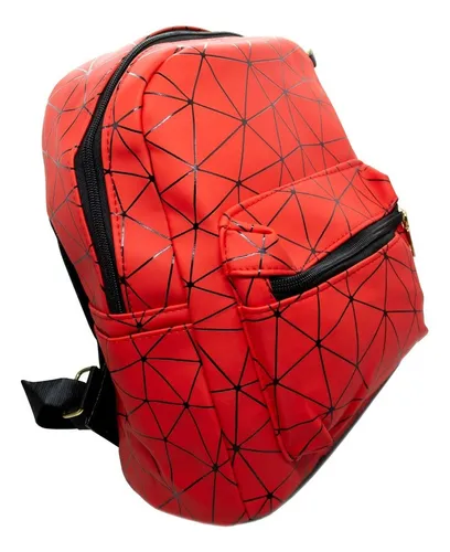 Queens Mochila De Mujer Chica Urbana Con Cartuchera Mo01 Color Rojo Qv19336