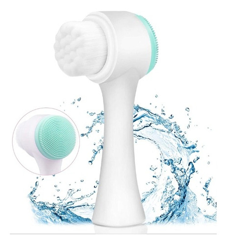 Cepillo De Limpieza Facial Manual De Doble Cara Para Masaje