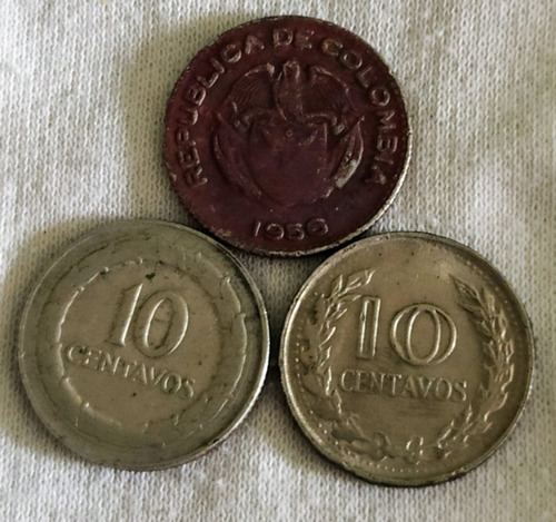 Colección De Monedas De 10 Centavos 