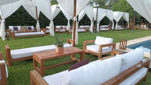 Alquiler De Livings Rústicos De Madera Para Eventos
