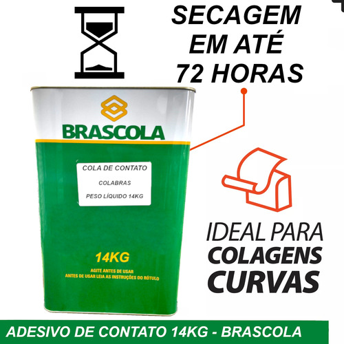 Cola De Contato 14kg Madeira E Para Grama Sintética galão Cor Amarelo