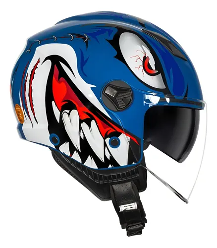 Capacete Norisk Orion Sv Danger Navy Azul Tamanho Do Capacete 58