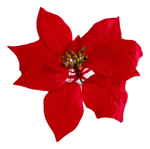 Bico Papagaio Enfeite Natal Veludo Vermelho 23cm