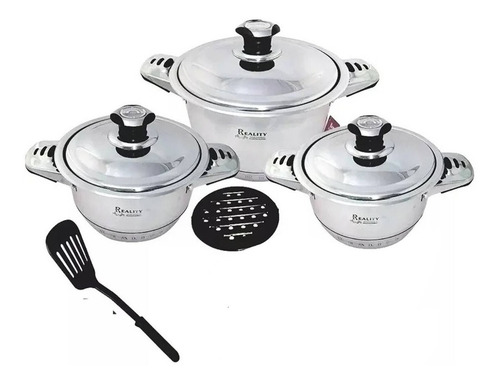 Nuevo Set De Ollas Reality Rl-690c Germany Acero Inox