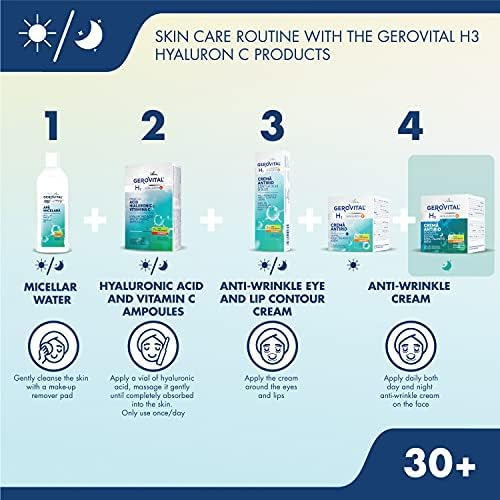 Gerovital Hyaluron C Creme Facial Noturno Antirrugas Com Áci