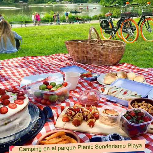 Tapete De Picnic Impermeable Acampar Playa Manta 180x180cm