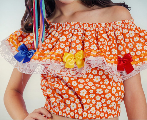 Conjunto Junino Feminino - Ombro A Ombro