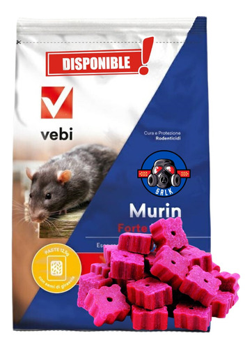Bloque 1 Kg Veneno Para Ratas, Ratones Tipo Detia Plus