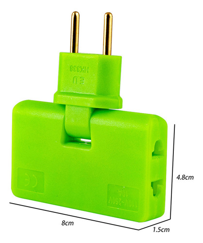 Extensor De Enchufe De Pared Plana De 3 Vías, Minienchufe Gi