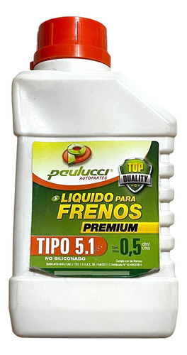 Líquido De Freno Dot Tipo 5.1 No Siliconado 500ml Premium