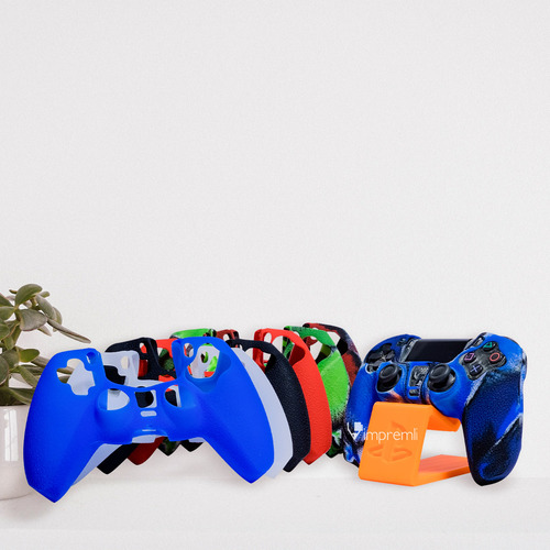Funda De Silicon Para Control Playstation Ps5 Impremli Color Verde Camo