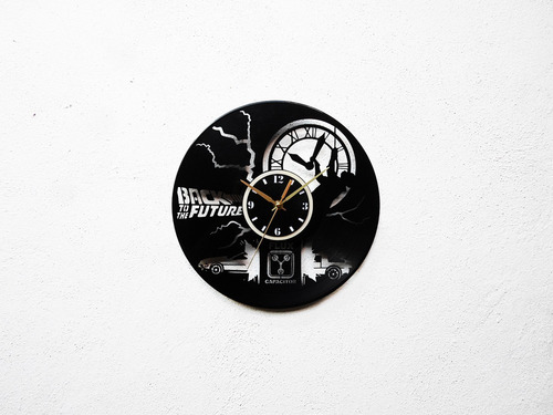 Reloj Disco Vinilo Vinil Acetato Lp Volver Al Futuro Mcfly
