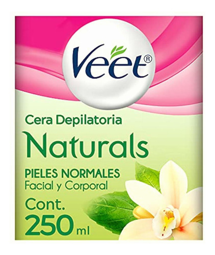 Veet Naturals Cera Depilatoria Para Piel Normal Tarro De 250