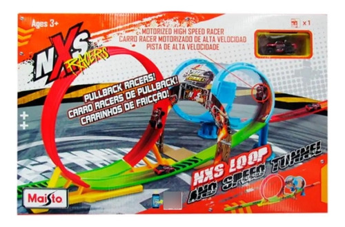 Pista Maisto Nxs Racers Loop And Speed Tunnel Original