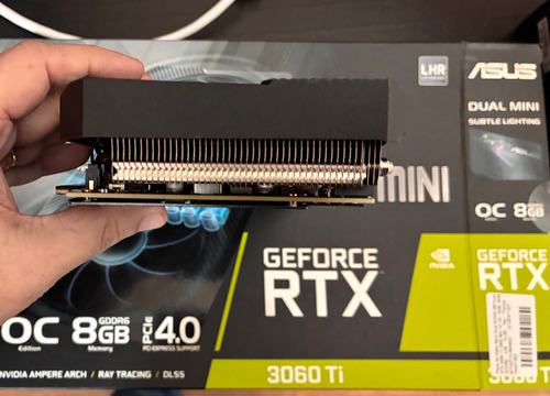Placa De Video Nvidia Asus Rtx 3060ti Oc 8gb Dual Mini (Usado)