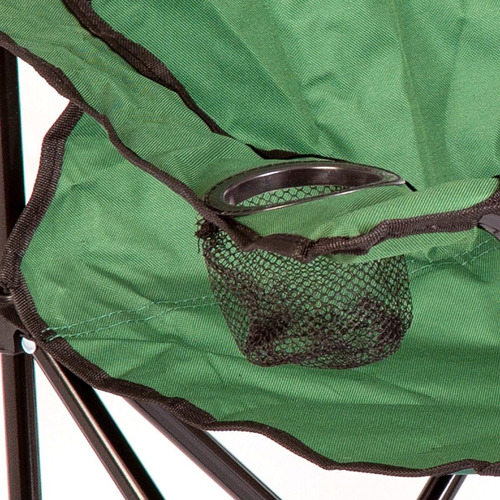 Silla Sillon Plegable Camping Playa Porta Vaso Modelo3 Color Verde Claro
