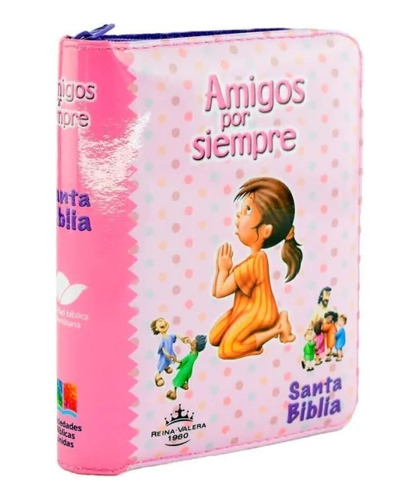 Biblia Infantil Reina Valera 1960 Para Niñas - Forro Rosado 