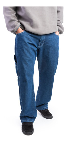 Imagen 5 de 5 de Pantalon Woodoo German`s Carpintero - Azul