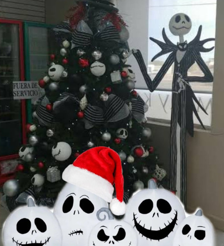 Inflable Navideño Caras El Extraño Mundo De Jack (Usado)