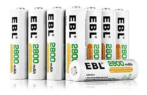 Ebl 16 Pack Aa 2800mah Baterias Recargables Con Estuche De A