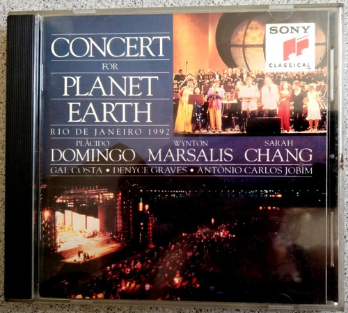 Concert For Planet Earth Rio En Vivo Placido Domingo Cd 1992